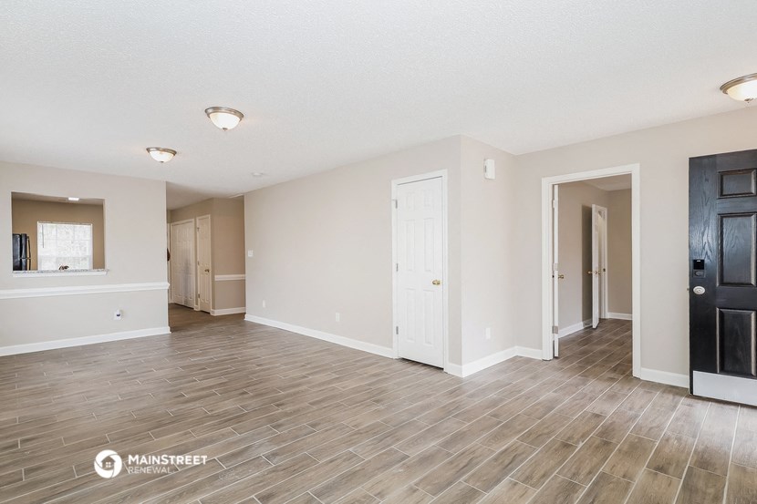 the living room and dining room are spacious and open to the kitchen