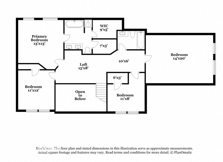 this floor plan is an approximation of our floor plan