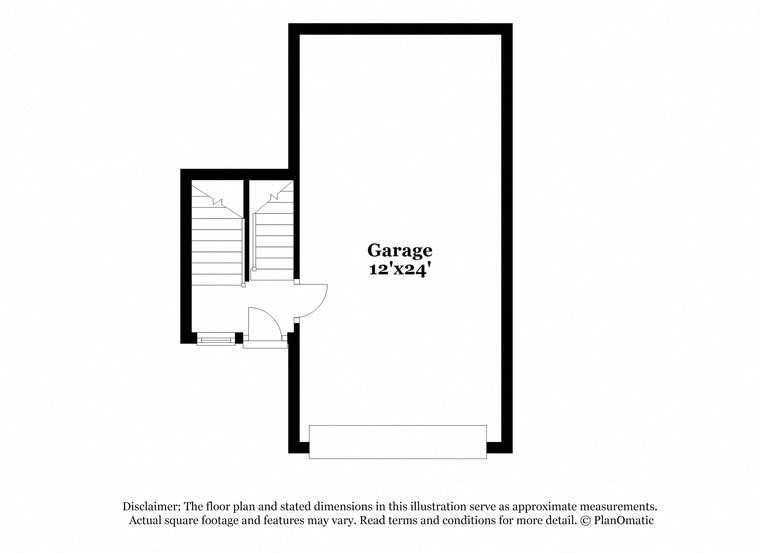 a floor plan of a house with a description of the ground floor