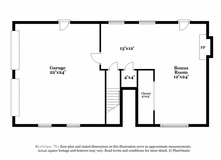 the schematic diagram of the floor plan for the apartment
