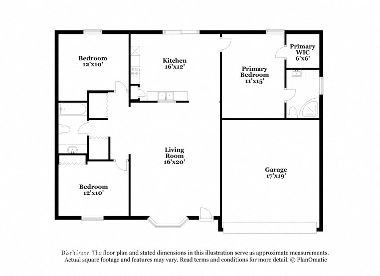 this floor plan is an approximation of our floor plan and may not include all measurements