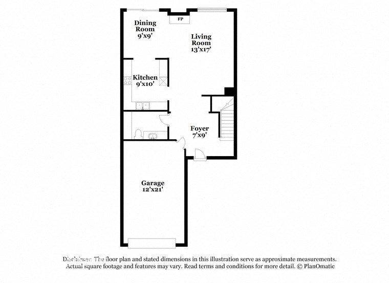 the plan of the floor plan for the apartment