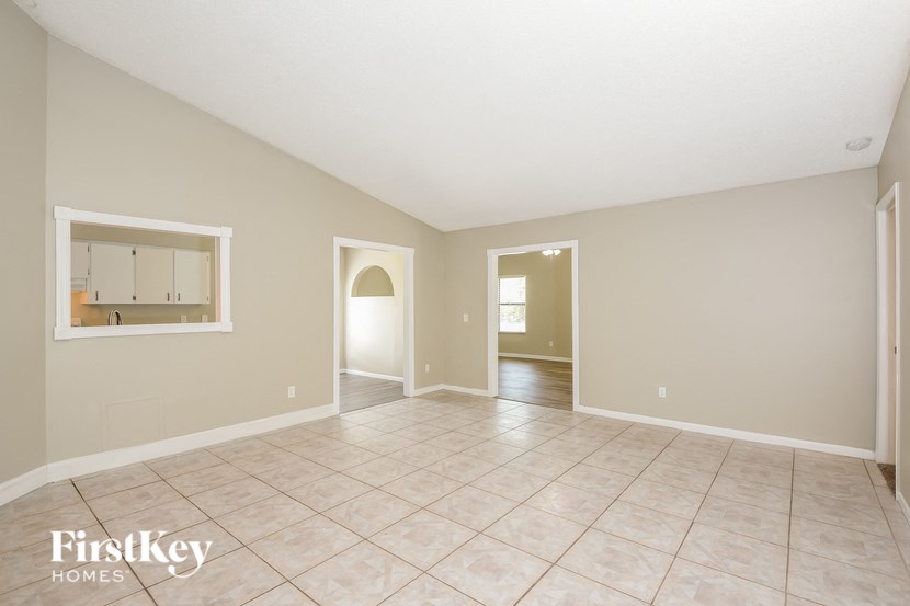 the living room and dining room are spacious and open to the kitchen