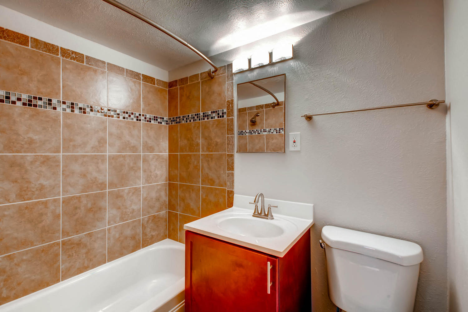 Our Apartment Bathroom at Off Broadway Flats in Englewood Colorado