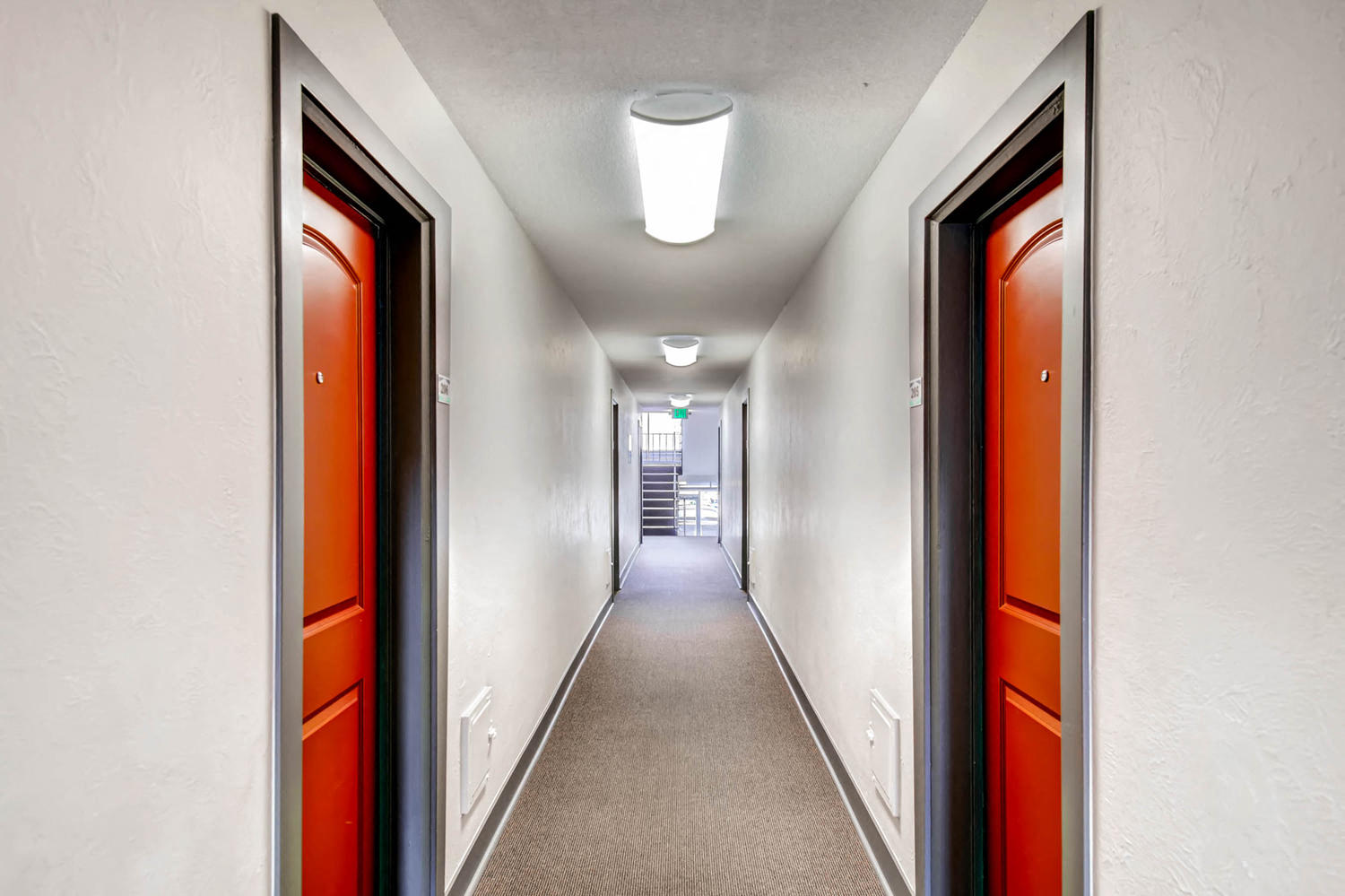 A Hallway in our Apartment Community at Off Broadway Flats