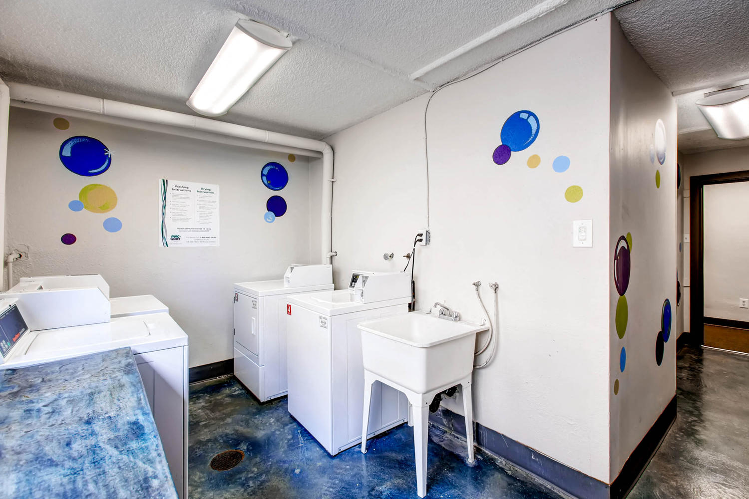 Our Apartment Building Laundry Room at Off Broadway Flats in Englewood Colorado