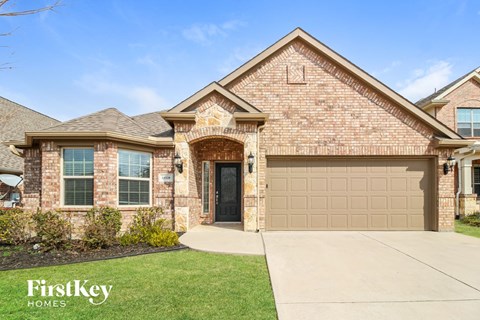 brand new home in a subdivision with a large garage