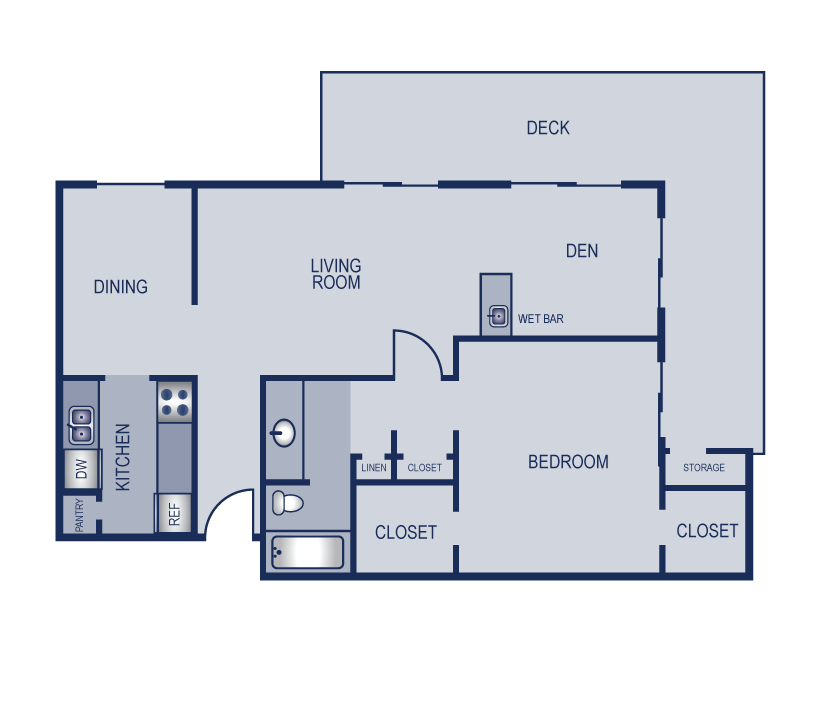 1x1 - 853 Floor Plan 6
