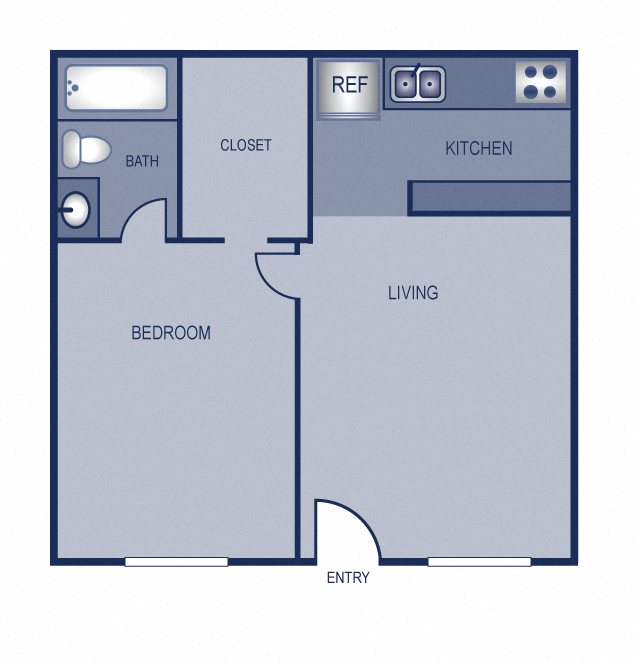 1x1 - 506 Floor Plan 1