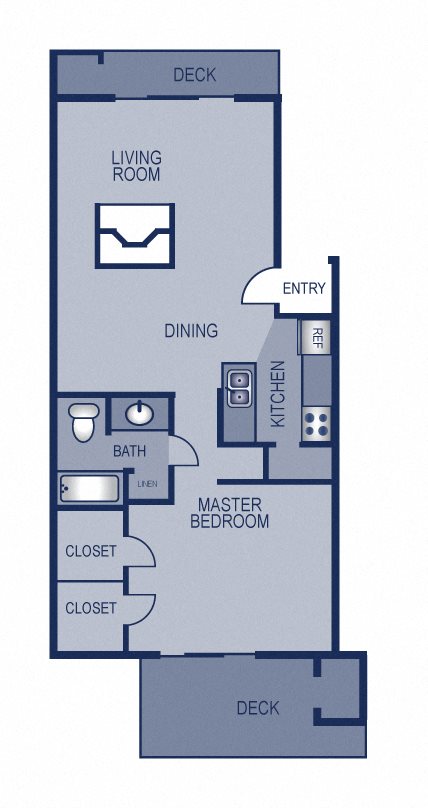 1x1 - 704 Floor Plan 4