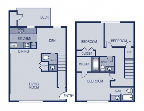 3 Bedroom 2 Bathroom  Floor planat Solaris, Texas, 78741