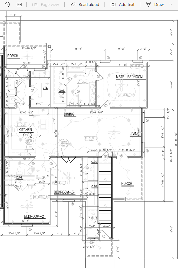 a floor plan of a house
