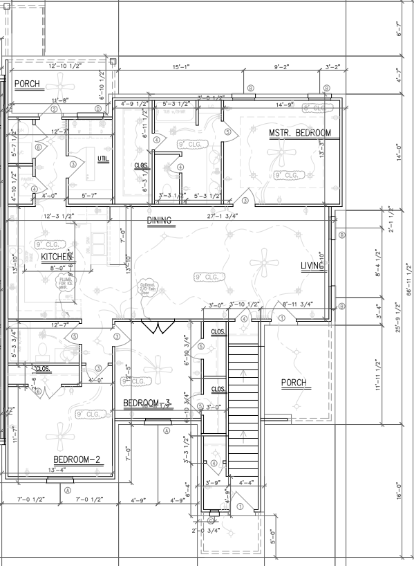 a floor plan of a house