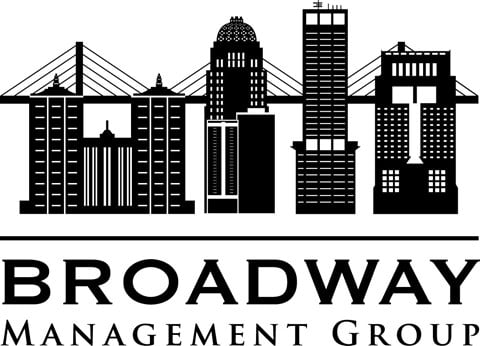 the logo of the broward management group