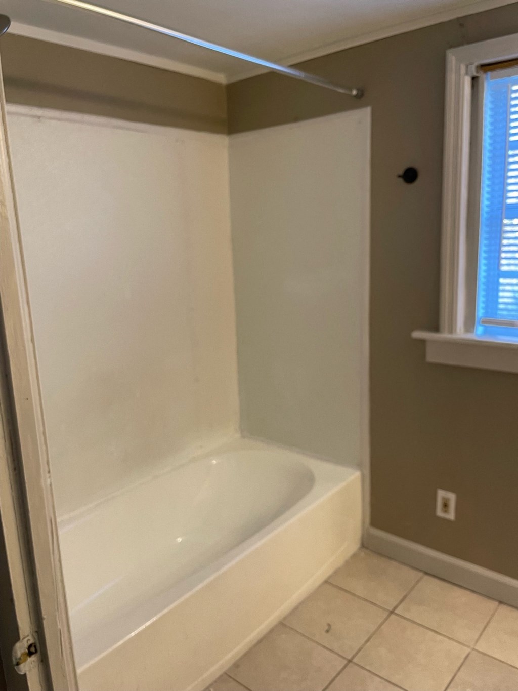 the tub is ready to be installed in the master bathroom