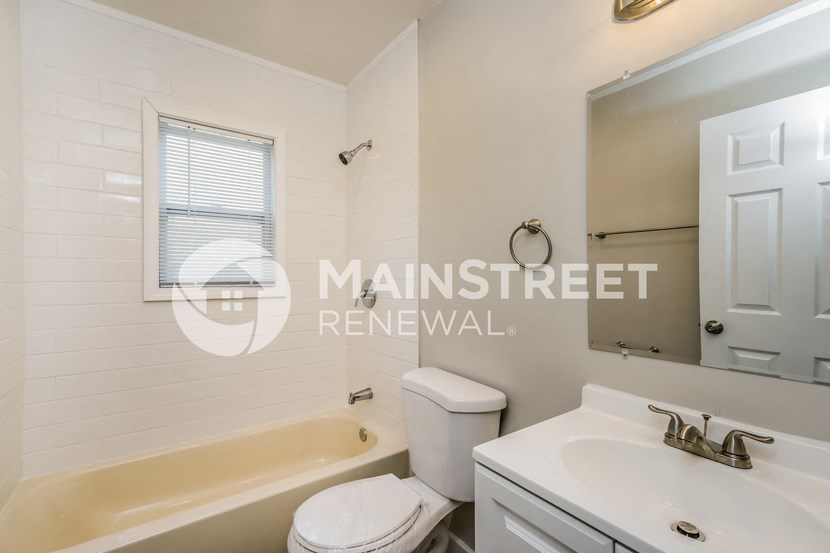 renovated bathroom for a rental home