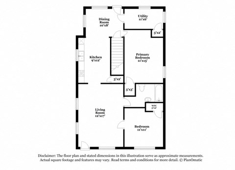 the plan of the floor plan for the apartment
