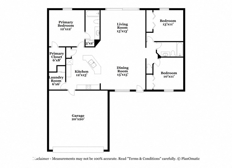 the typical floor plan for a 1 bedroom apartment