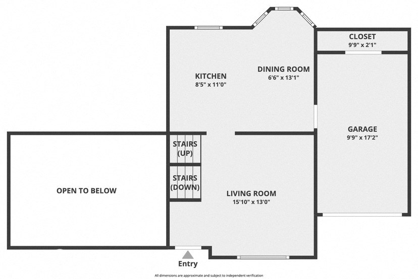 a schematic diagram of a floor plan of a living room and a dining room