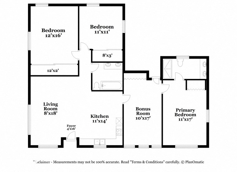 a floor plan of a house with a bedroom and a living room