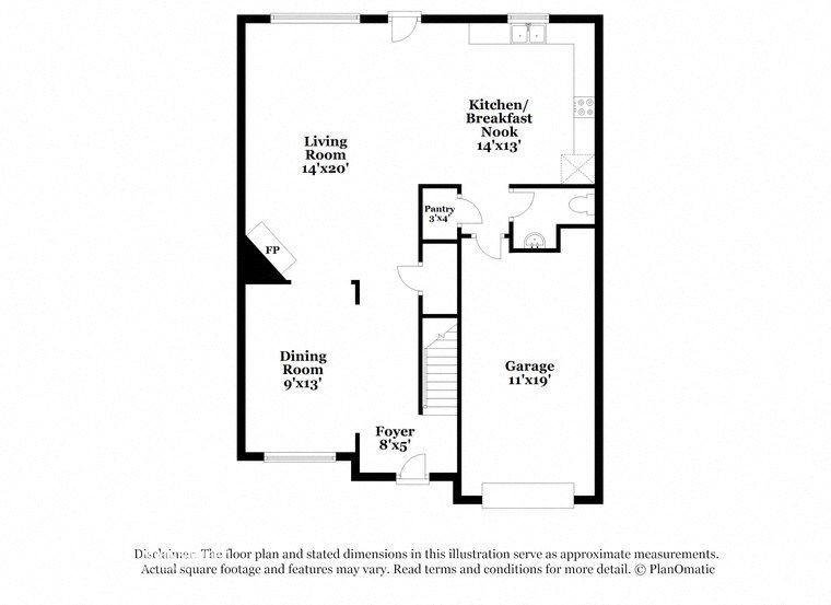 the schematic diagram of the floor plan for the apartment