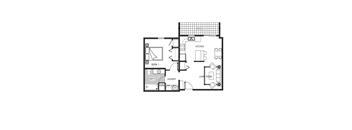 1 Bedroom, 1 Bathroom