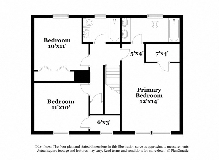 this floor plan is an approximation of the floor plan for a 1 bedroom apartment