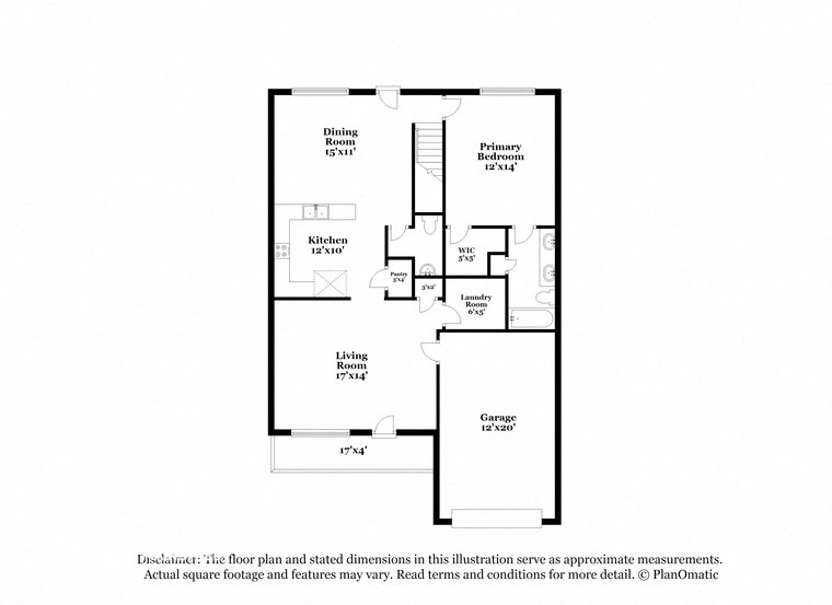this floor plan is an approximation of the floor plan for this home