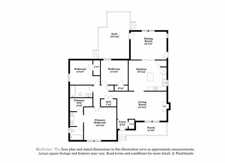 this floor plan is an approximation of our floor plan and may not include everything