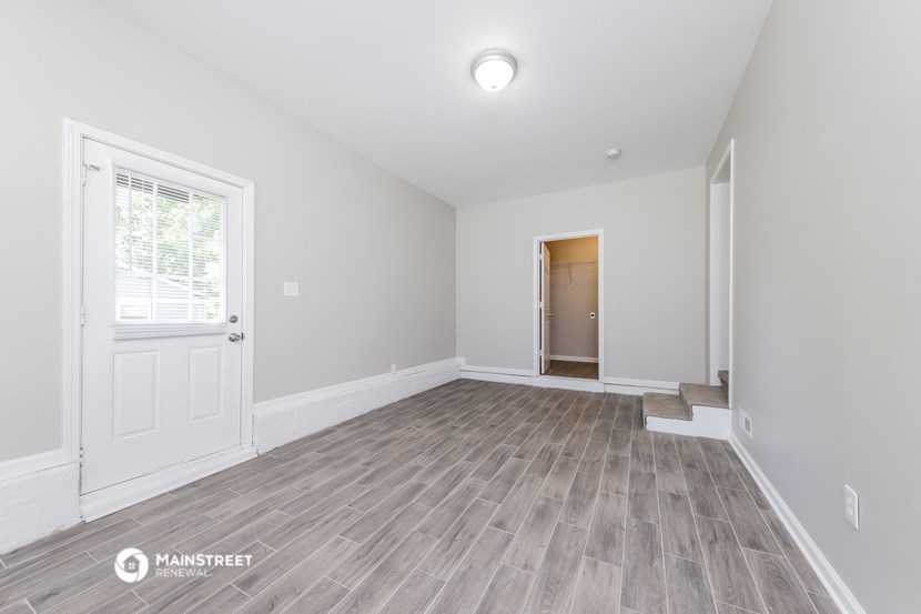 the living room and dining room are spacious and ready to use