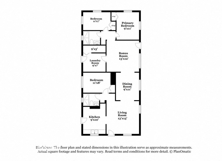 this floor plan is an approximation of our floor plan and may not include all measurements