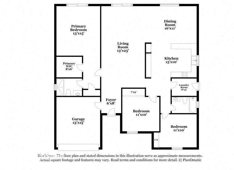 this floor plan is an approximation of the floor plan for a 1 bedroom apartment