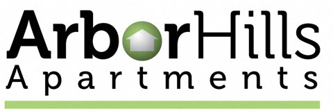 the logo for affordable apartments with an arrow next to a green