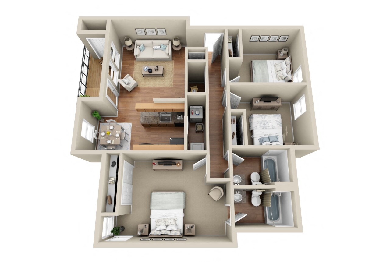 3 Bedroom  2 Bathroom