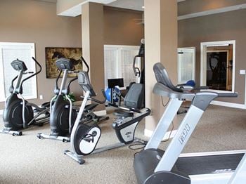 24-hour, resident fitness and health center on site, The Residences at Liberty Crossing Apartments in Columbus, Ohio