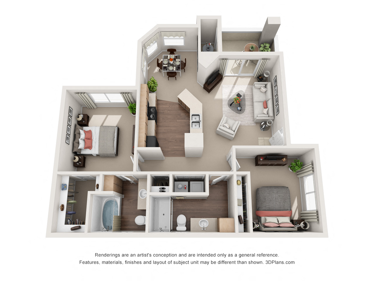 The Sauvignon - 2 Bed/2 Bath