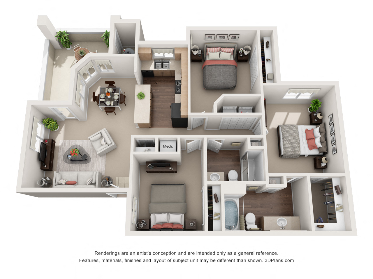 The Cabernet - 3 Bed/2 Bath