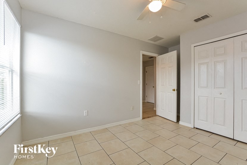 the living room is clean and ready for the family to move in
