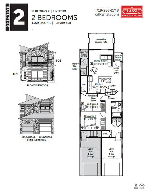 the floor plan of two bedrooms with a bathroom and a balcony