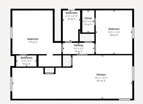 4814 E. 34Th St. 1-2 Beds Apartment for Rent