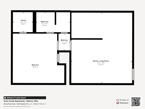 Victor South Apartments Studio-2 Beds Apartment for Rent
