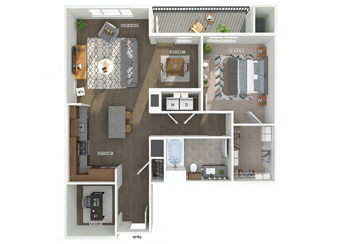 A4D Floorplan Image at The Quill Apartments in Milford, MA