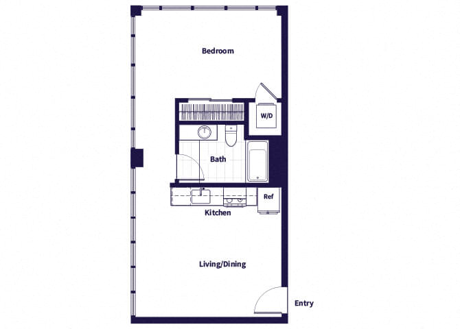 A03 Floorplan at Idea1 Apartments in in San Diego CA