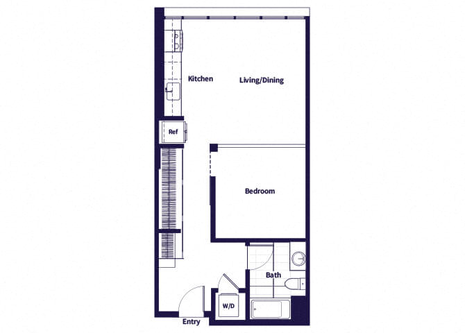 A05 Floorplan at Idea1 Apartments in in San Diego CA