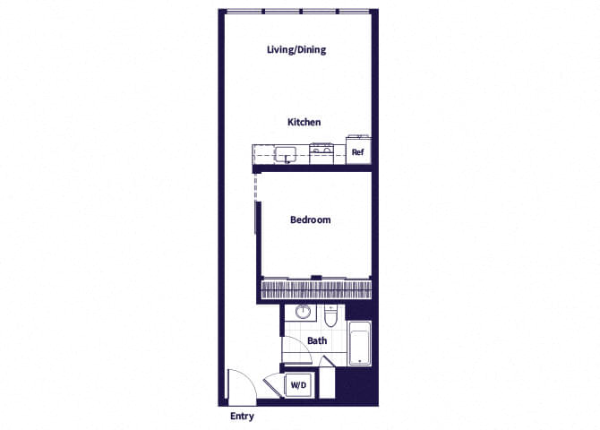 A06 Floorplan at Idea1 Apartments in in San Diego CA