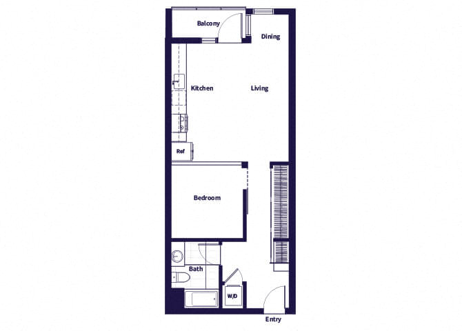 A07 Floorplan at Idea1 Apartments in in San Diego CA