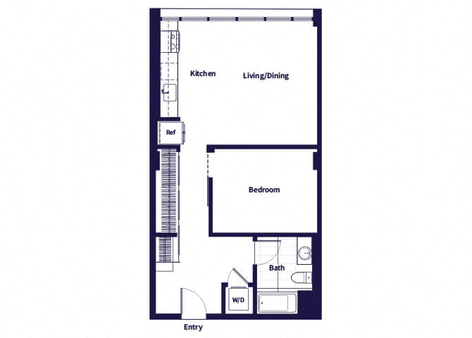 A11 Floorplan at Idea1 Apartments in in San Diego CA