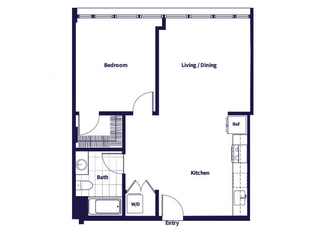 A16 Floorplan at Idea1 Apartments in San Diego CA