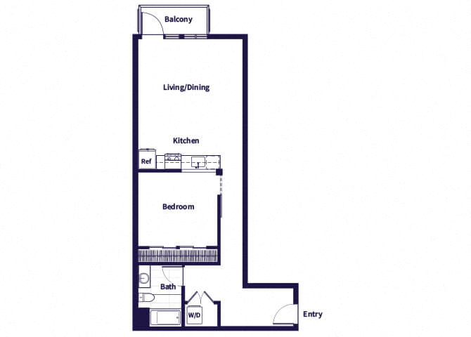 A19 Floorplan at Idea1 Apartments in San Diego CA