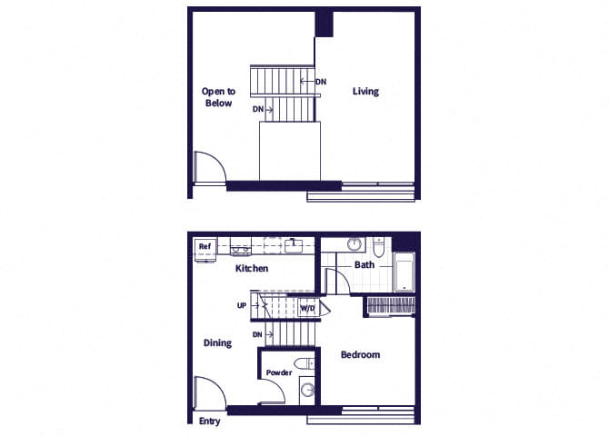 A25L Floorplan at Idea1 Apartments in San Diego CA